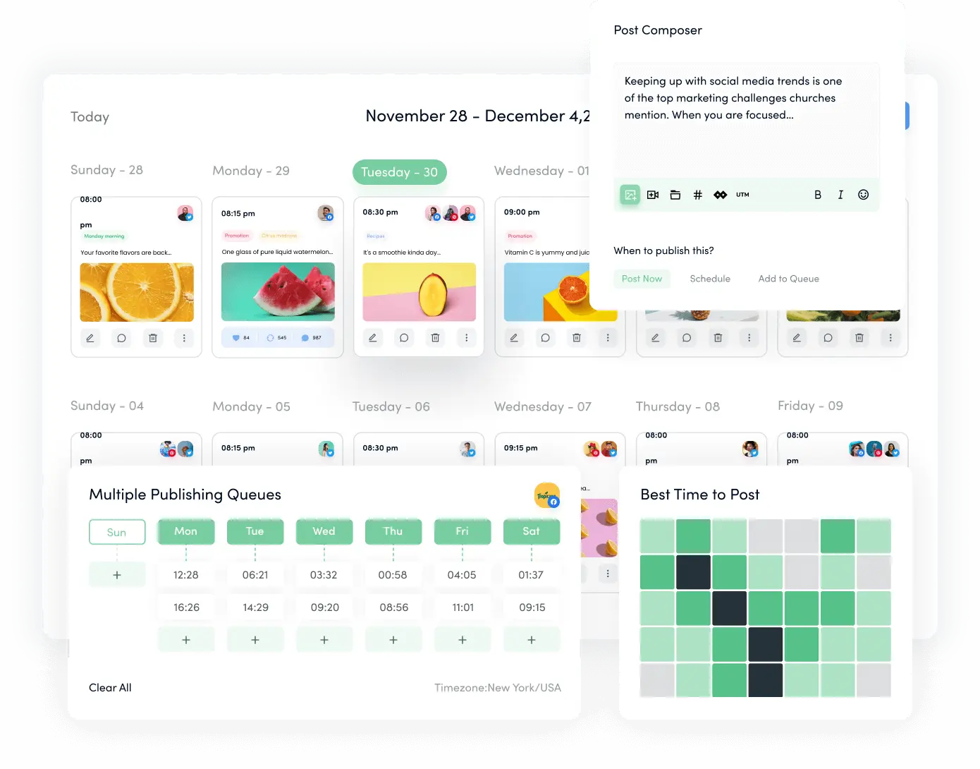 Digital signage scheduling dashboard